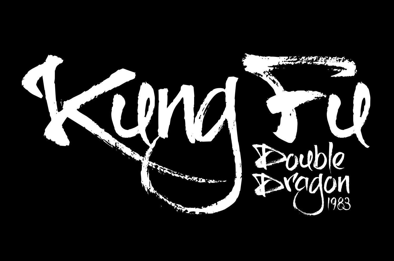 Kung Fu Typography for Double Dragon Gym