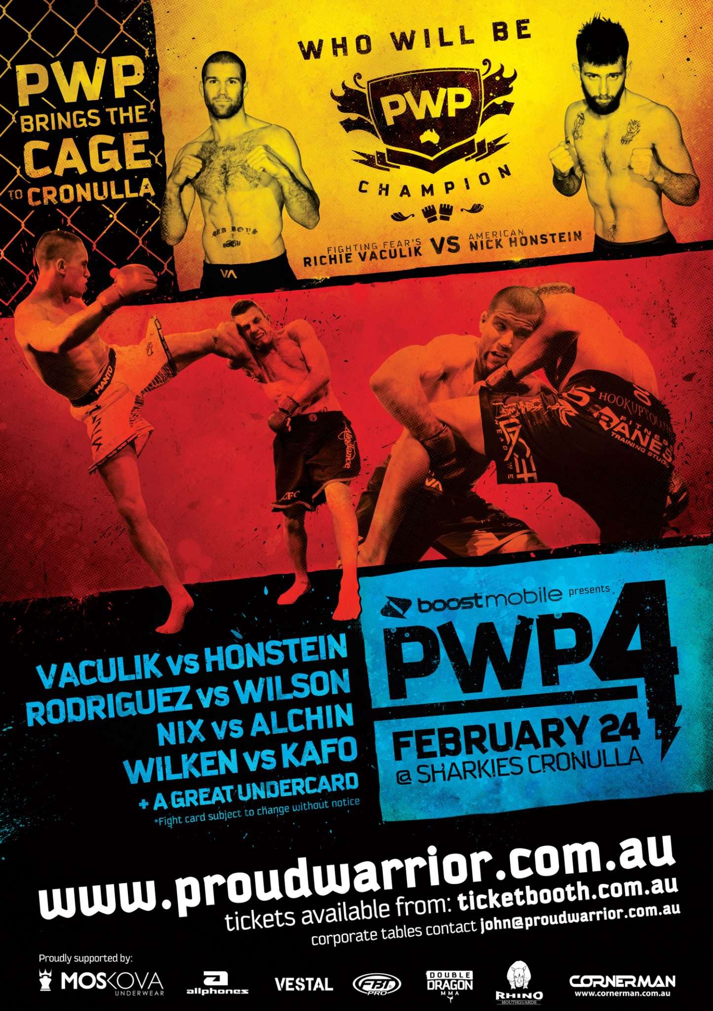 PWP 4 MMA poster design