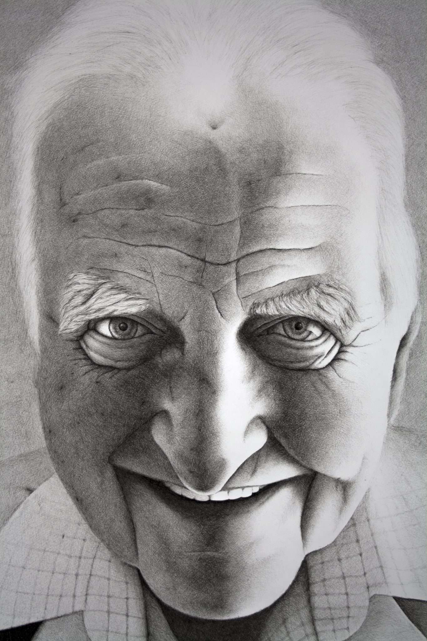 Portrait of 83 year old butcher Ted Cary