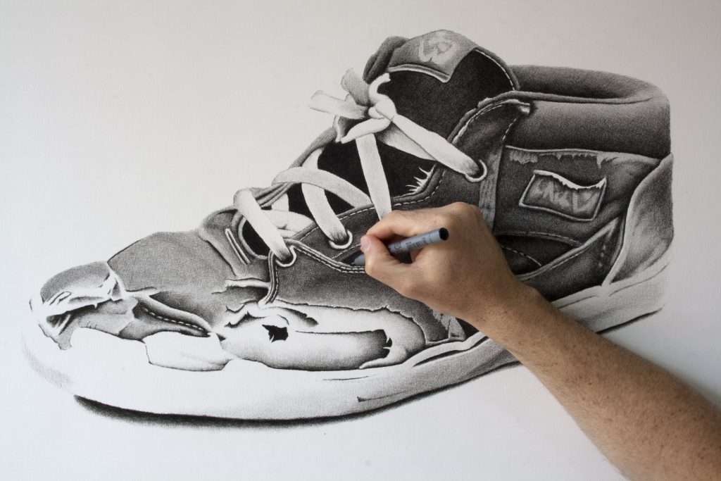 Vans Half Cab drawing by Dean Spinks