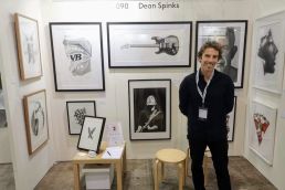 Artist Dean Spinks at The Other Art Fair Sydney