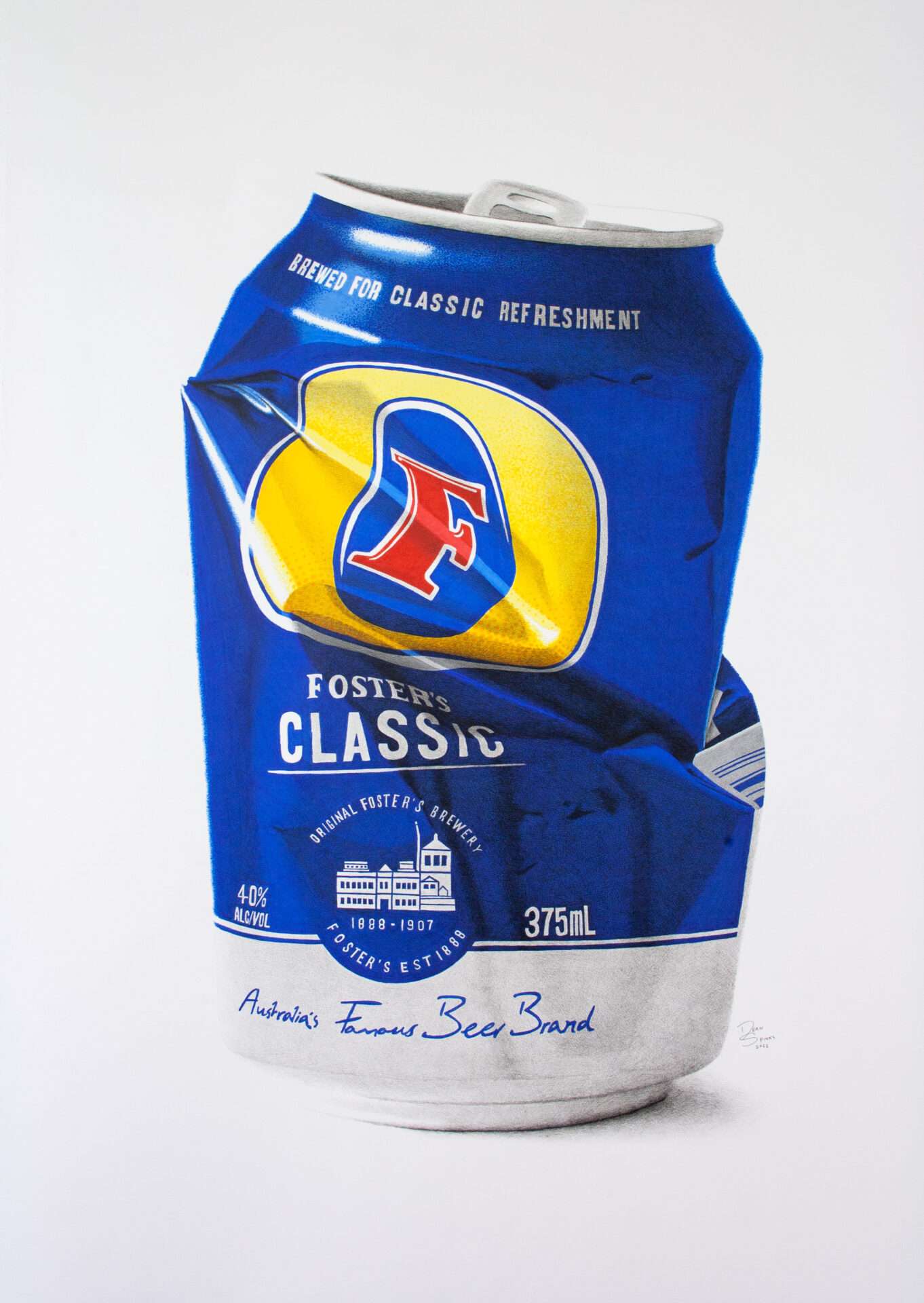 Foster's Beer Can | Dean Spinks Art