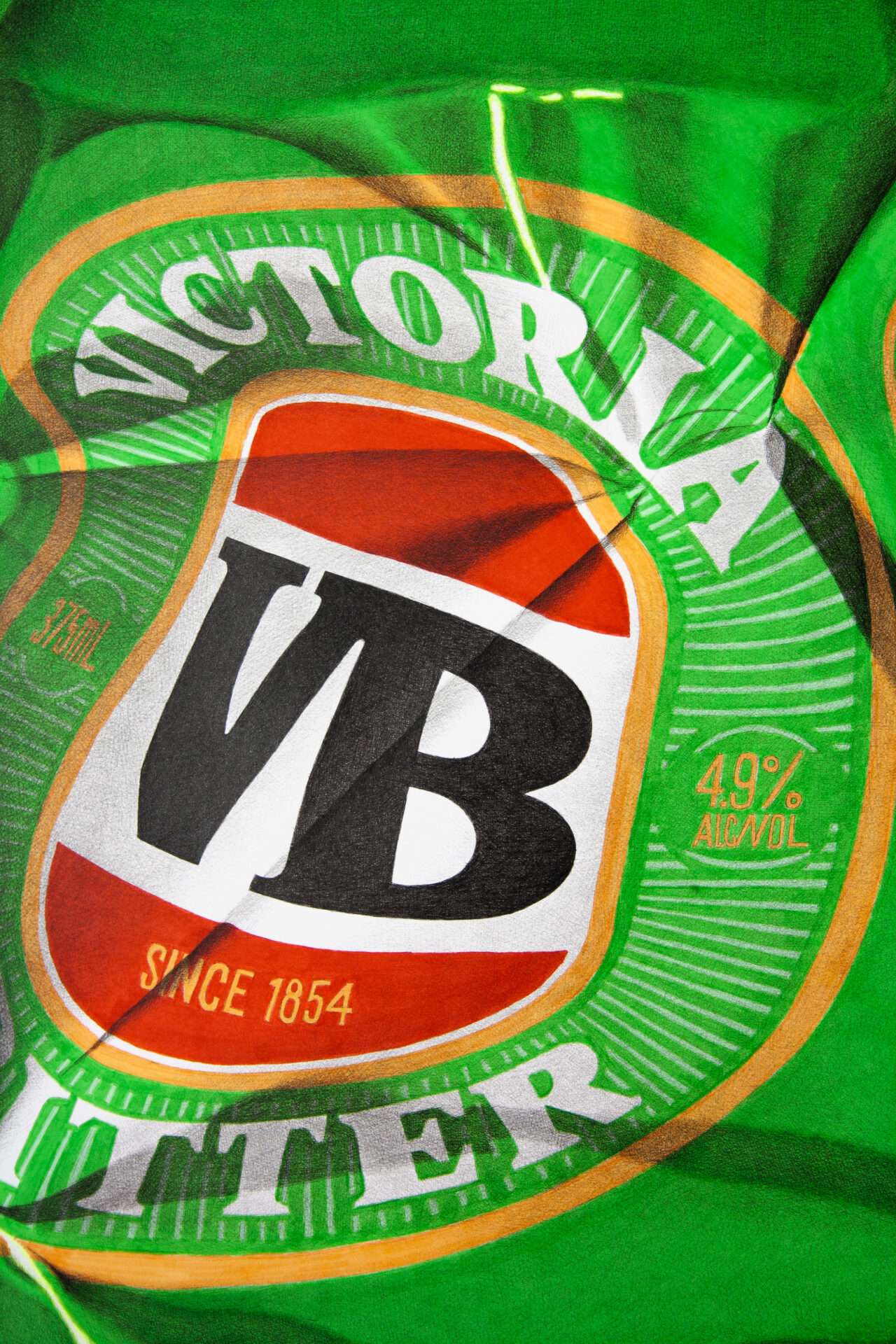 VB Beer Can Original Artwork Dean Spinks Art
